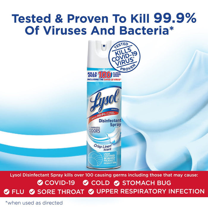 Lysol Disinfectant Spray Crisp Linen in Kenya - 3 Pack
