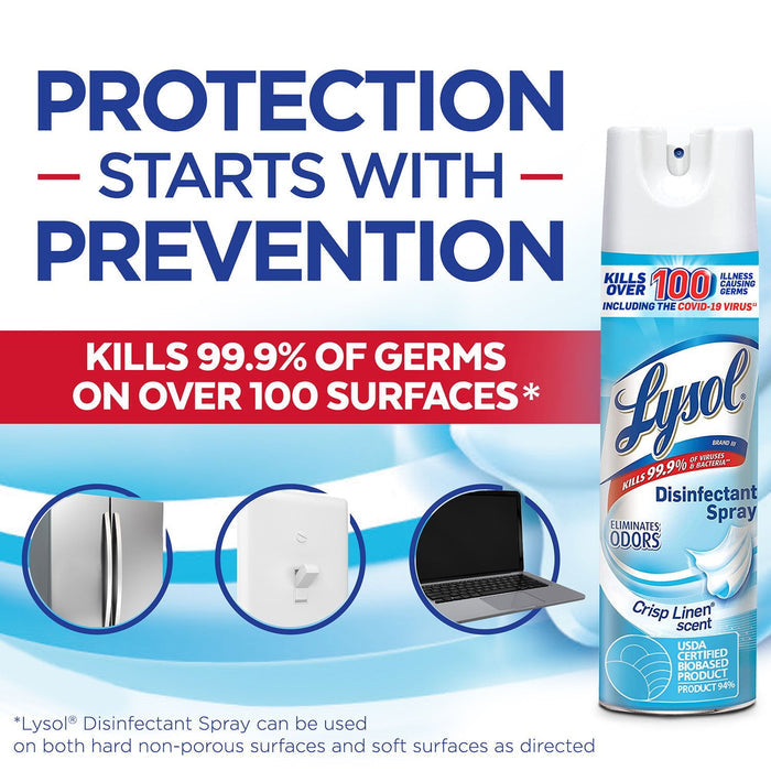 Lysol Disinfectant Spray Crisp Linen in Kenya - 3 Pack