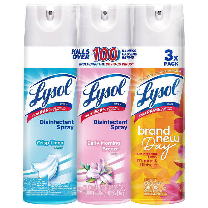 LYSOL Disinfecting Spray,  Assorted Pack (3 pack)