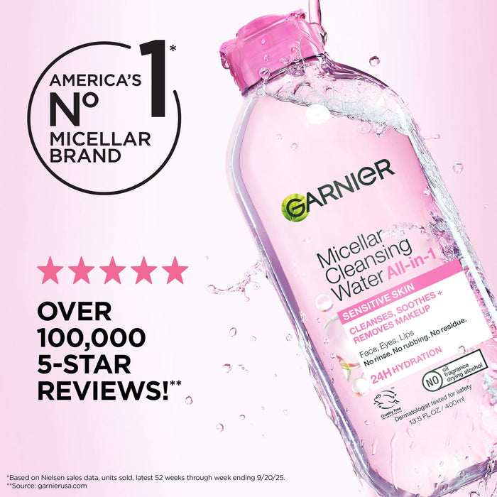 Makeup Remover Pack -Garnier Micellar Water Hydrating Facial Cleanser (2pack)