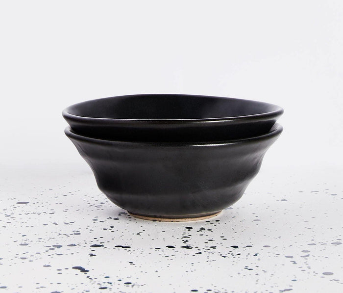 Blue Pheasant Marcus Matte Black Soup Bowl Set - Lollygag