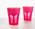 Mario Luca Hot PInk Double Faced Acrylic Tumblers Set - Lollygag