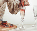 Melodia crystal champagne flute glass - lollygag
