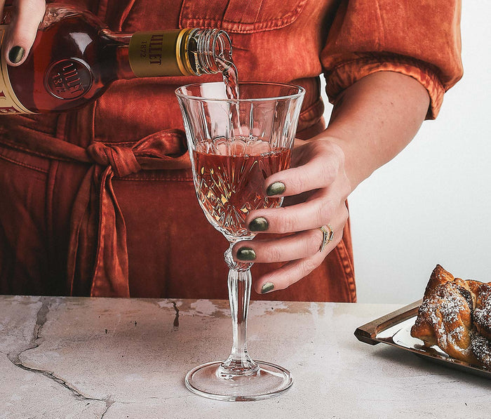 Melodia Hand Cut Crystal Wine Glass - Single - Lollygag