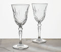 Melodia Hand Cut Crystal Wine Glass Set - lollygag