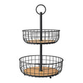 Member's Mark 2 Tier Wire Basket Stand, Black
