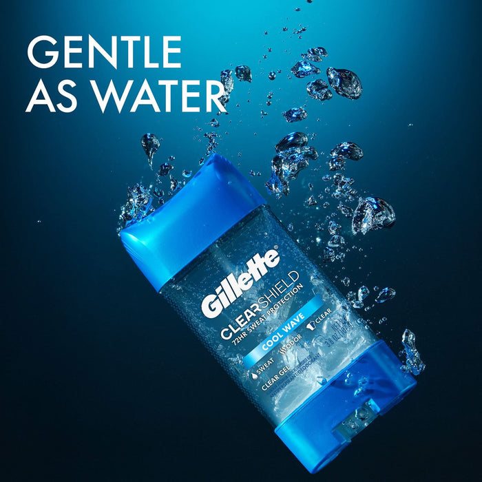 Men's Antiperspirant Deodorant in Kenya - Gillette Cool Wave Clear Gel, 5-Pack