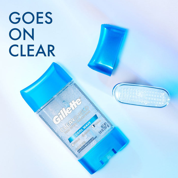Men's Antiperspirant Deodorant in Kenya - Gillette Cool Wave Clear Gel, 5-Pack