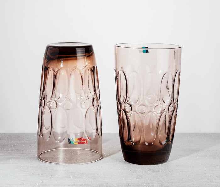 Fostoria taupe moonstone vintage glasses
