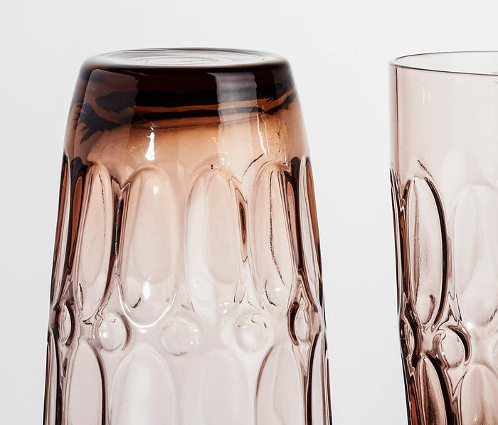 Fostoria taupe moonstone vintage glasses