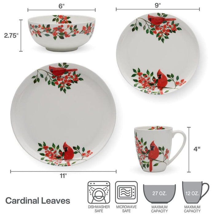 Mikasa  16 Piece Dinnerware Set (Choose  Color)