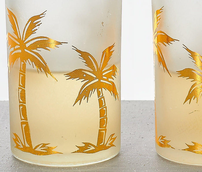 2 Mini Tiki Palm Tree Wine Glasses - lollygag