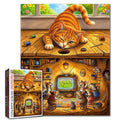 Mischievous Cat Mouse Hideaway Adventure Jigsaw Puzzle