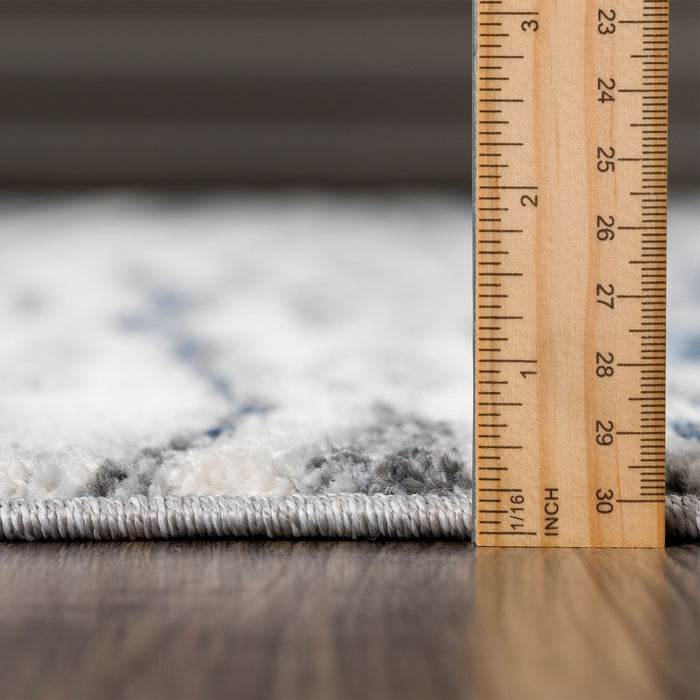 Mist Rippling Sand Blue Rug