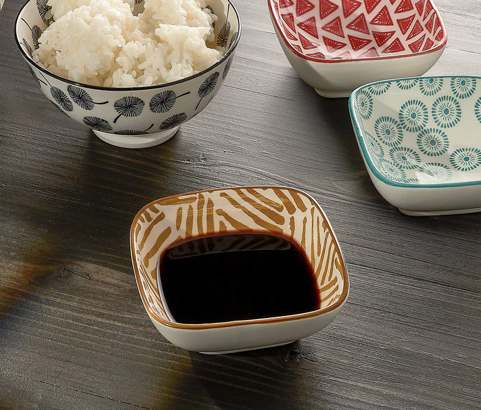 Modern Stamped Mix & Prep Pinch Pot Bowls: Set of 4 - Lollygag.co