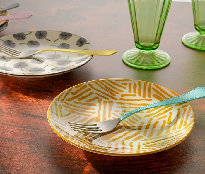 Ochre and  Dandelion Side Plates - lollygag