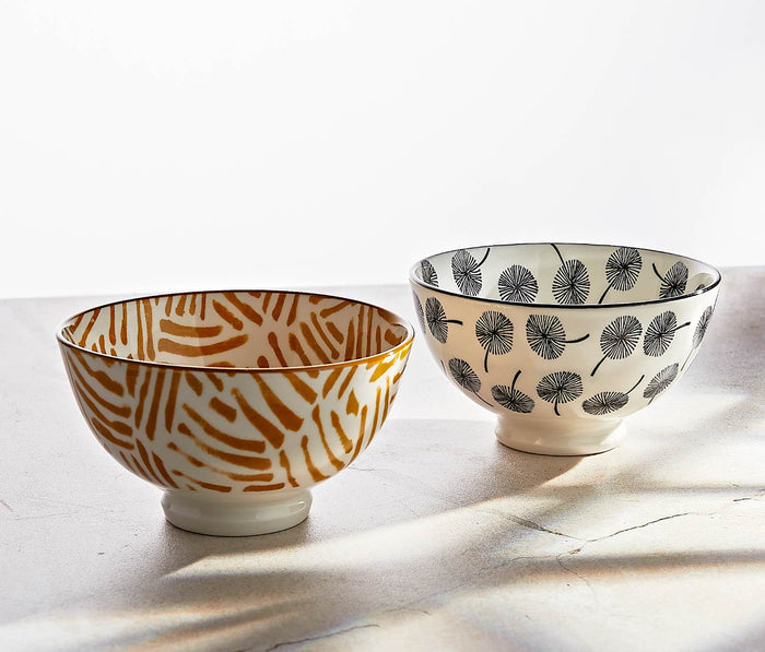 Danica studio Modern Porcelain Dessert Bowl 4 Set-lollygag