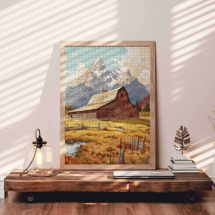 Mountain Barn Retreat Jigsaw Puzzle