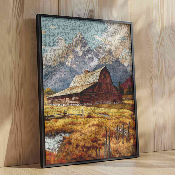 Mountain Barn Retreat Jigsaw Puzzle