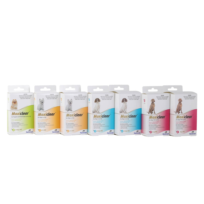 Moxiclear Flea and Worming Treatment for Dogs 4-10kg 6 Pack
