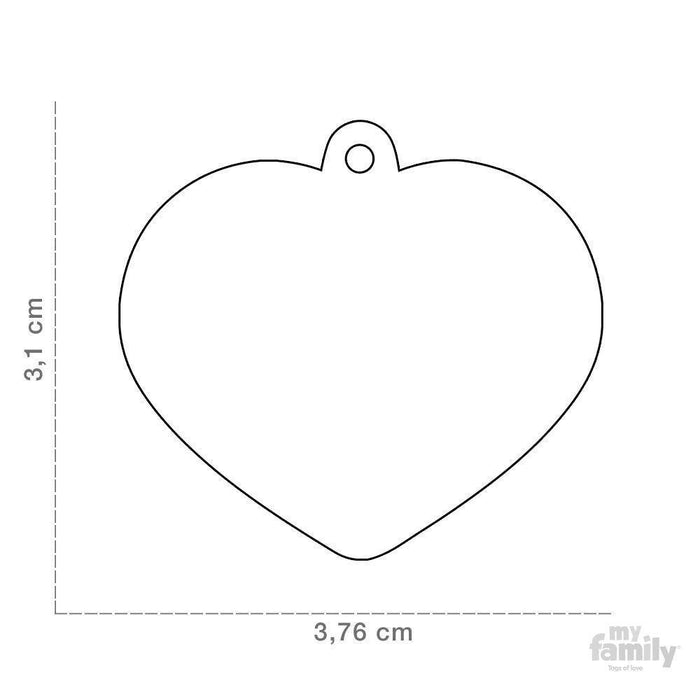 MY FAMILY BASIC HEART LARGE PURPLE - Habitat Pet Supplies Altona & Chirnside Park