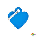 My Family Basic Heart Small Blue with Free Engraving-Habitat Pet Supplies