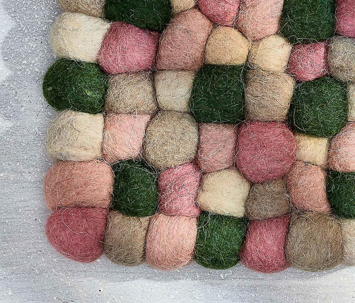 Danica Nectar Dot Felted Trivet - lollygag
