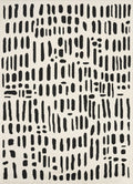 Neutral Brushstroke Cream Rug