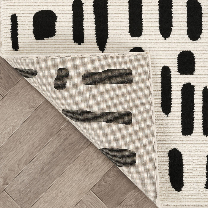 Neutral Brushstroke Cream Rug
