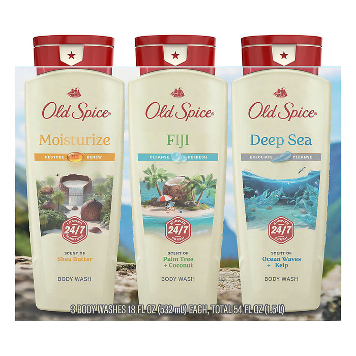 Old Spice Body Wash in Kenya - Variety Triple Pack for Men