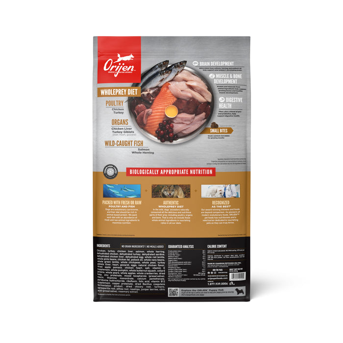 ORIJEN Puppy Biologically Appropriate Dry Dog Food 10.6kg