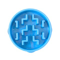Outward Hound Fun Feeder Slo-Bowl Notch Dog Bowl Bowl Medium Blue-Habitat Pet Supplies