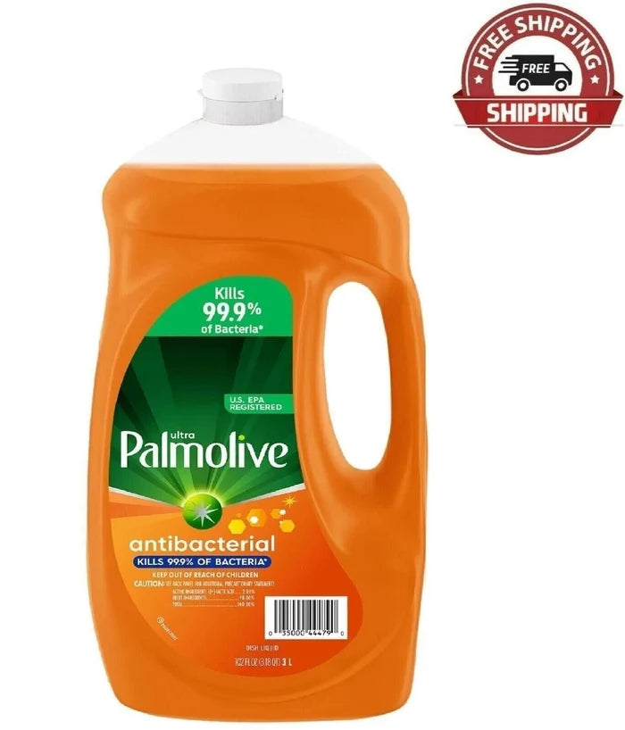 Palmolive Antibacterial Liquid Dish Soap, Orange (3Litres)