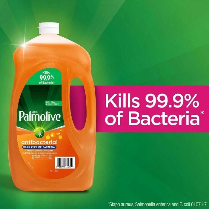 Palmolive Antibacterial Liquid Dish Soap, Orange (3Litres)