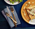 Parker Brushed Gold 5-Piece Flatware - lollygag