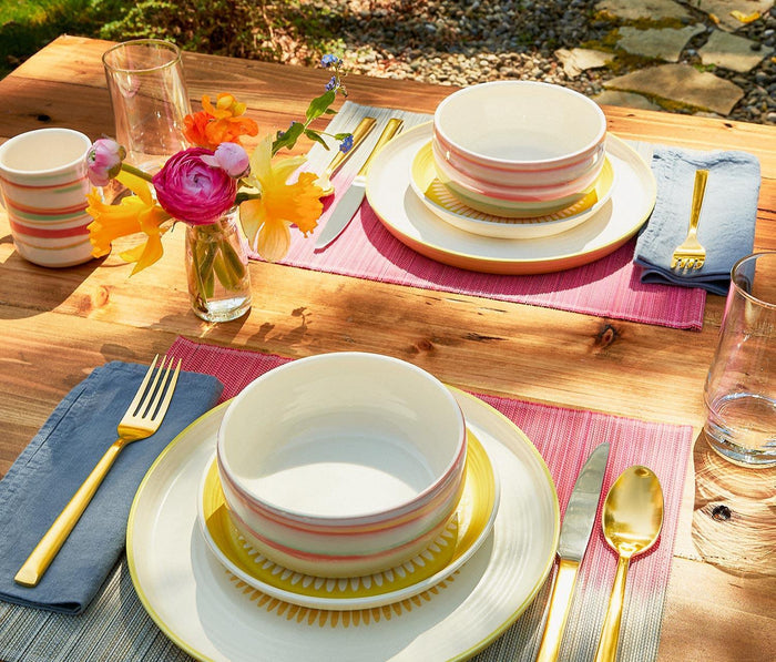 Parker Brushed Gold 5-Piece Flatware - lollygag