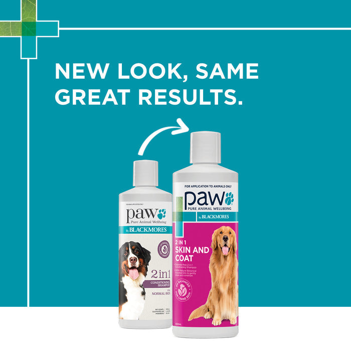 PAW by Blackmores 2-in-1 Conditioning Shampoo for Dogs 500ml