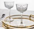 Pasabahce Nick and Nora Cut Glass set - lollygag