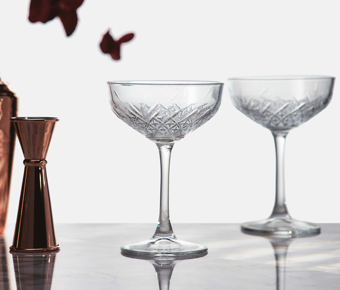 Pelham Deco Coupe Cocktail Glass Set - Lollygag.co