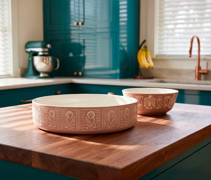 Peregrine Imprint Large Low Serving Bowl