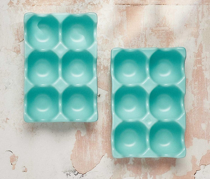 6 Cup Egg ceramic holder - lollygag