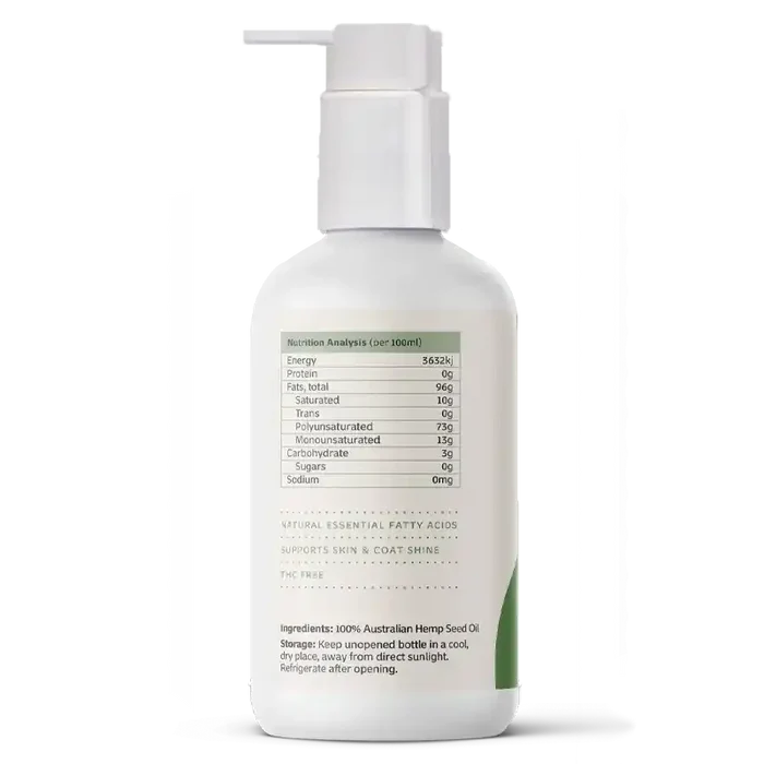 PetWell Hemp Seed Oil for Dogs and Cats 250ml