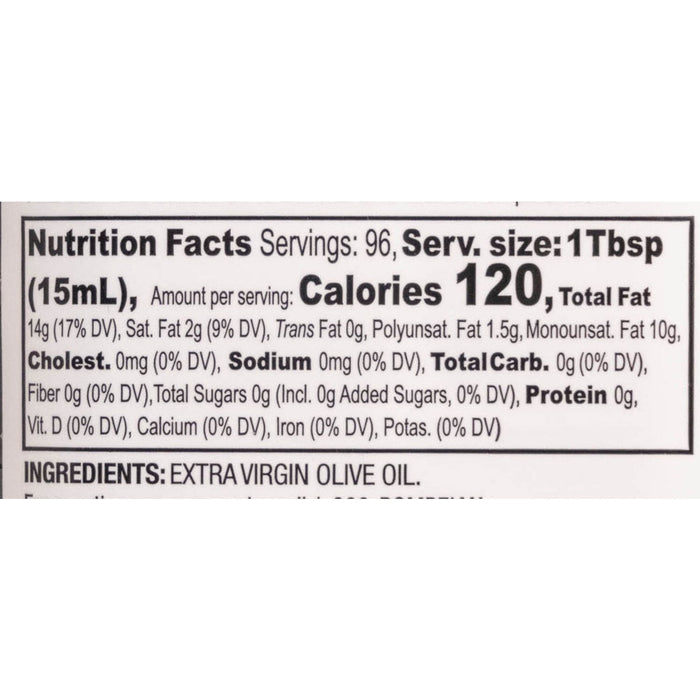 Pompeian Extra Virgin Olive Oil, 100% Spanish (Gluten Free)