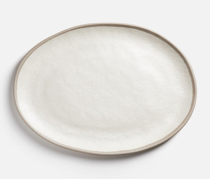 QSquared Potter Stone Large Oval Platter