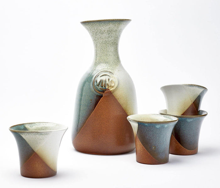 Robert Maxwell  Pottery Craft Wine Carafe Set - lollygag