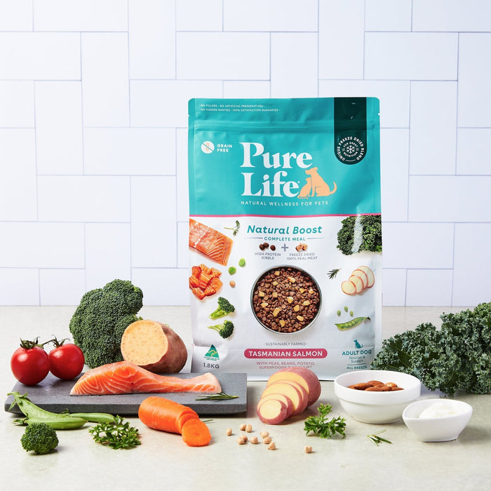 Pure Life Natural Boost Salmon Dry Dog Food 1.8kg