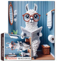 Quirky Llama Reading Jigsaw Puzzle
