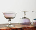 Rainbow Lustre Coupe Glasses Set of 3 - lollygag
