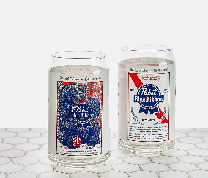Pabst Limited Edition Collector Clear Beer Glass Can - Lollygag