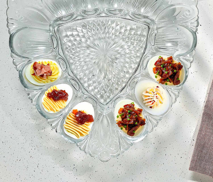 vintage Triangle Egg Dish Server - lollygag